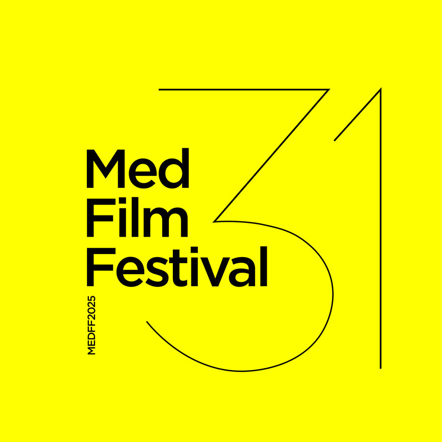 Med Film Festival logo on a yellow background