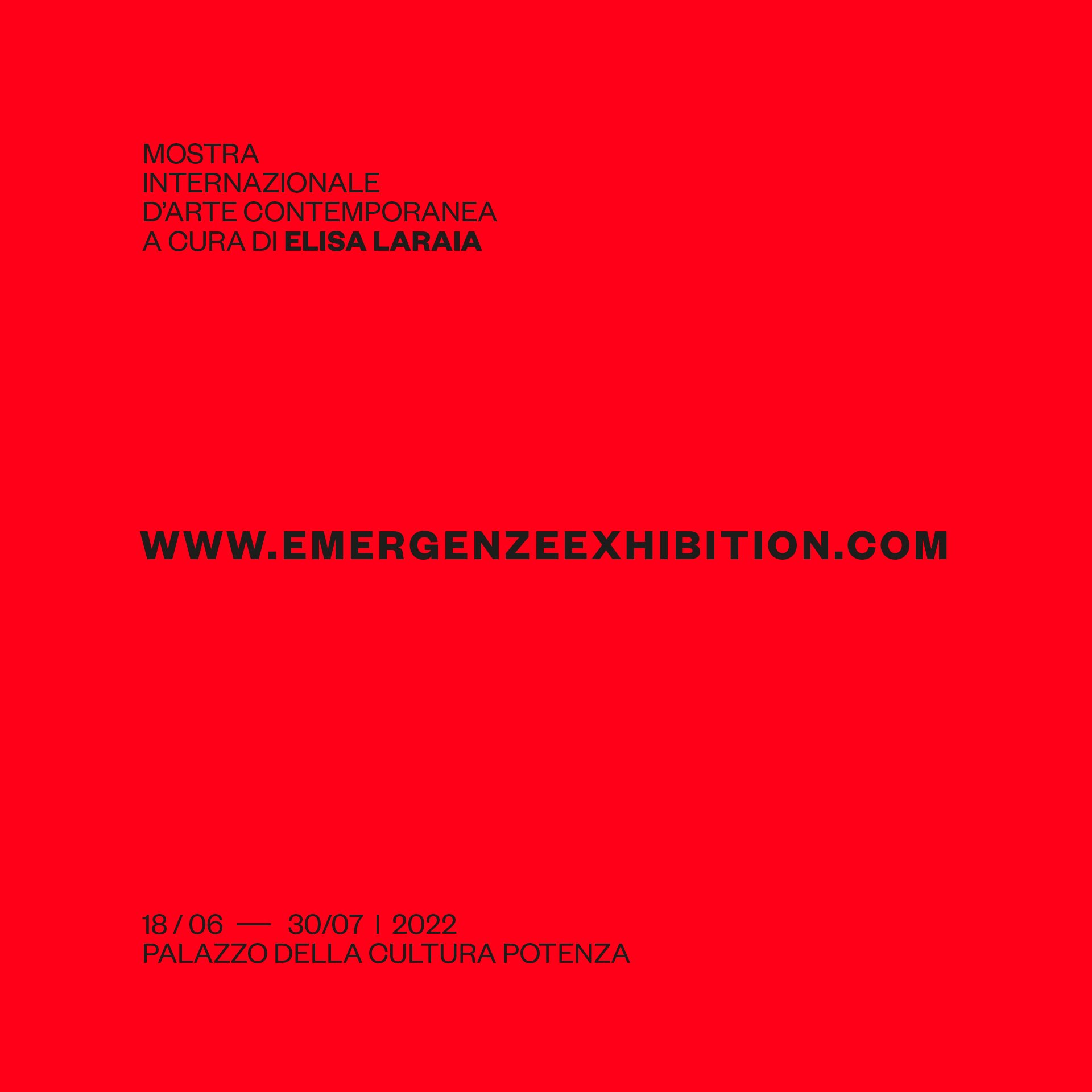 Emergenze Mostra d'Arte Contemporanea