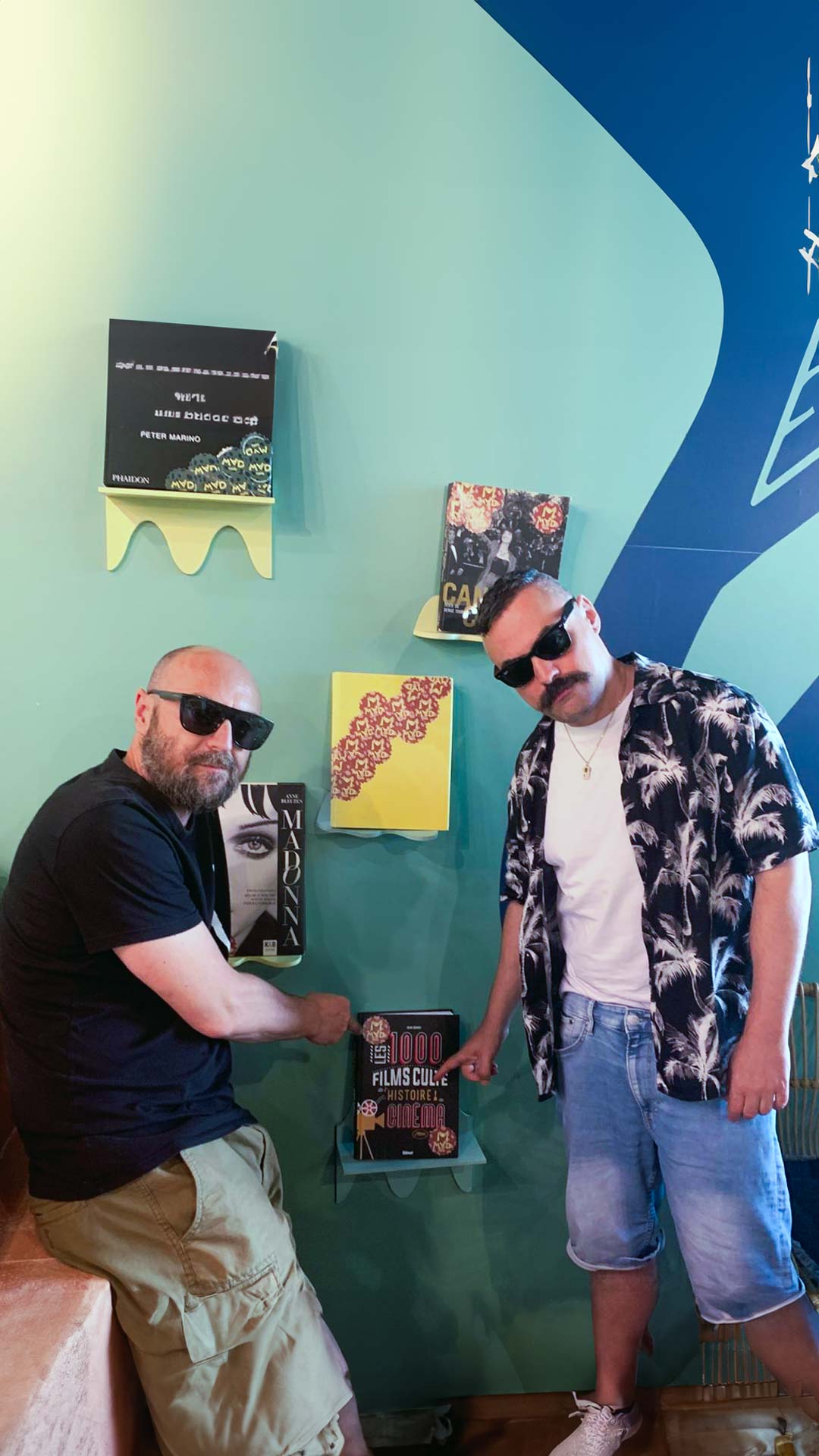 Dans la Grotte – directors Gianluca Abbate and Angelo Cretella together during production