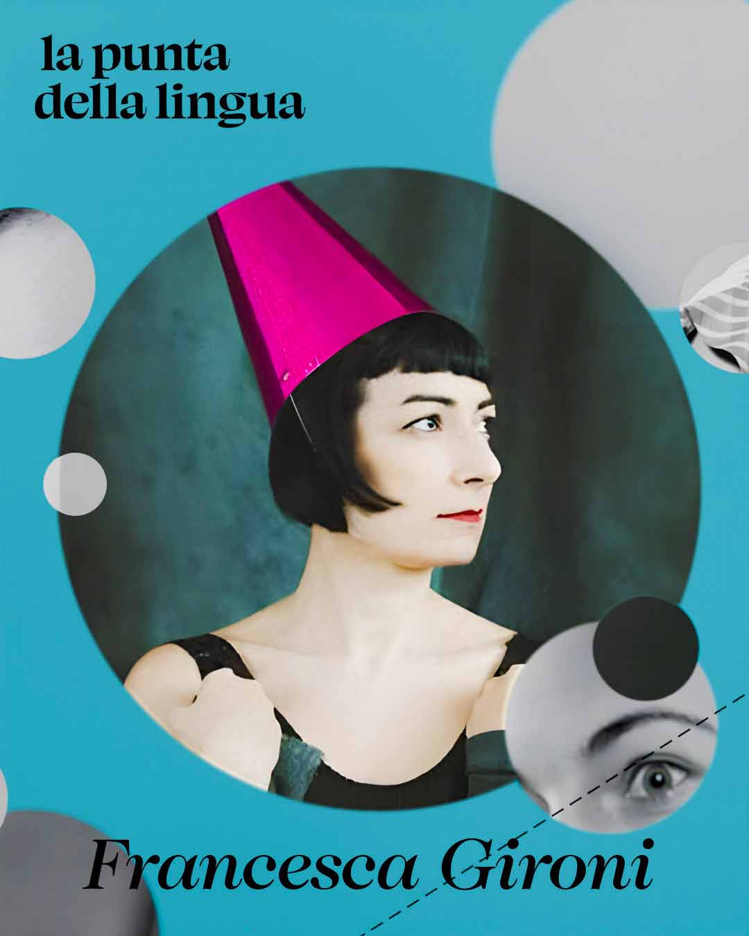 Francesca Gironi in a visual adaptation for La Punta della Lingua festival