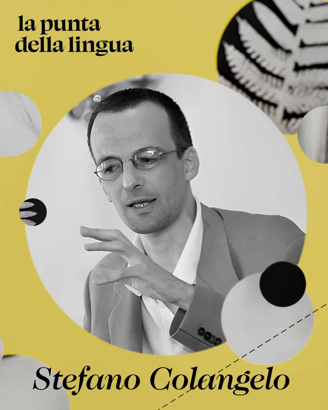 Stefano Colangelo featured in the animated poster identity