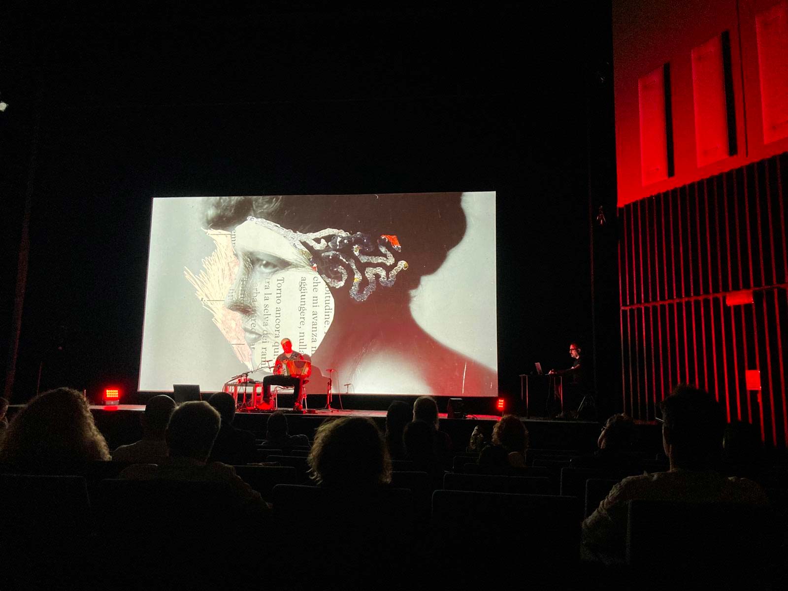 A photo from the Visionaria performance at Triennale Milano.